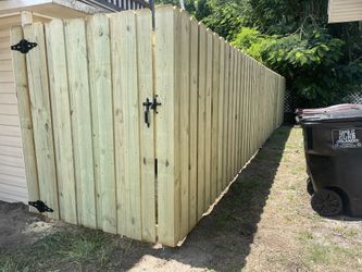 Board On Board Wood Fence 