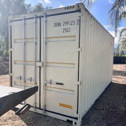 20 FOOT HIGH CUBE DOUBLE DOOR SHIPPING CONTAINER