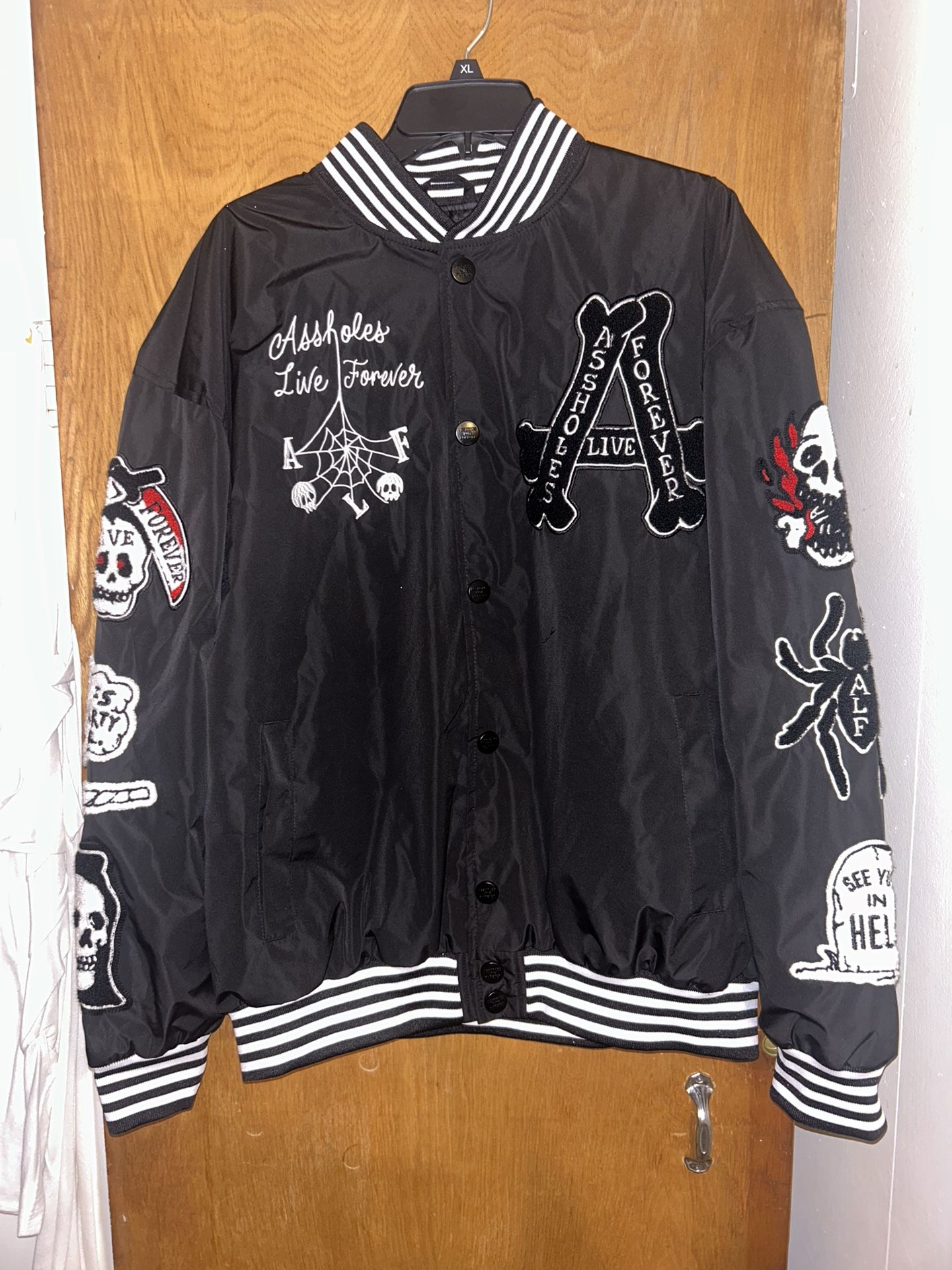 Assholes Live Forever Letterman Jacket