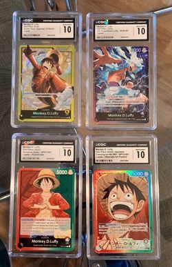 One Piece Leader Collection | Monkey D. Luffy | Romance Dawn • Alternate Art • Starter Decks | CGC 10