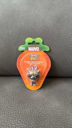 New Funko Pocket Pop Marvel Rocket Guardians Of The Galaxy Figure Easter Spring Bunny Ears