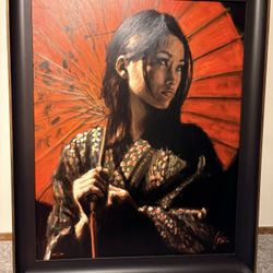 Fabian Perez Painting