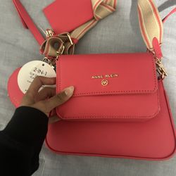 Anne Klein 2-in-1 Crossbody (Hot Pink)