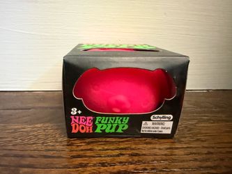 Schylling NeeDoh Funky Pup Pink Squishy Sensory Fidget Toy New