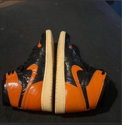 Air Jordan 1 High Black Orange Shattered Backboard