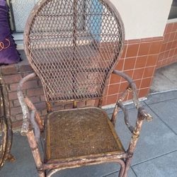 Vintage Rattan Wicker Chair 
