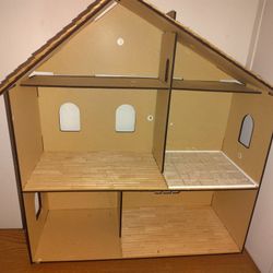 Wooden Dollhouse Halfway Done