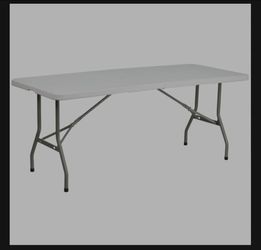 6-Foot Bi-Fold Plastic Folding Table