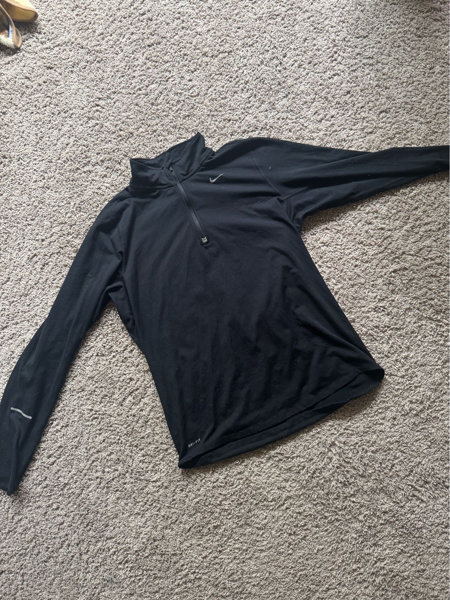 Black Nike Running Dri-fit Quarter Zip