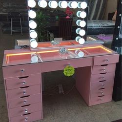 New Vanity Desk With Lights And Bluetooth Sample Floor Only $970 Cash 