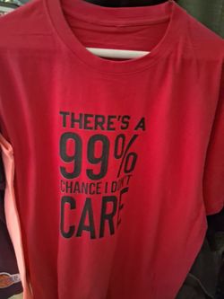 Custom 99% I don't care shirts