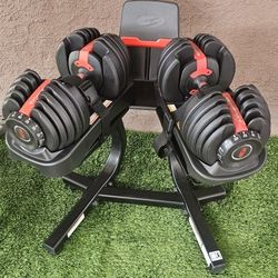 BOWFLEX DUMBELLS ADJUSTABLE 52.5 COMES WITH STAN 