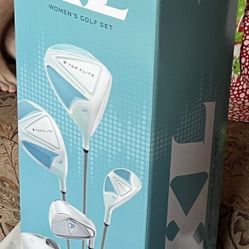 Top Flite XL graphite shaft RT handed 12 piece golf club/bag set