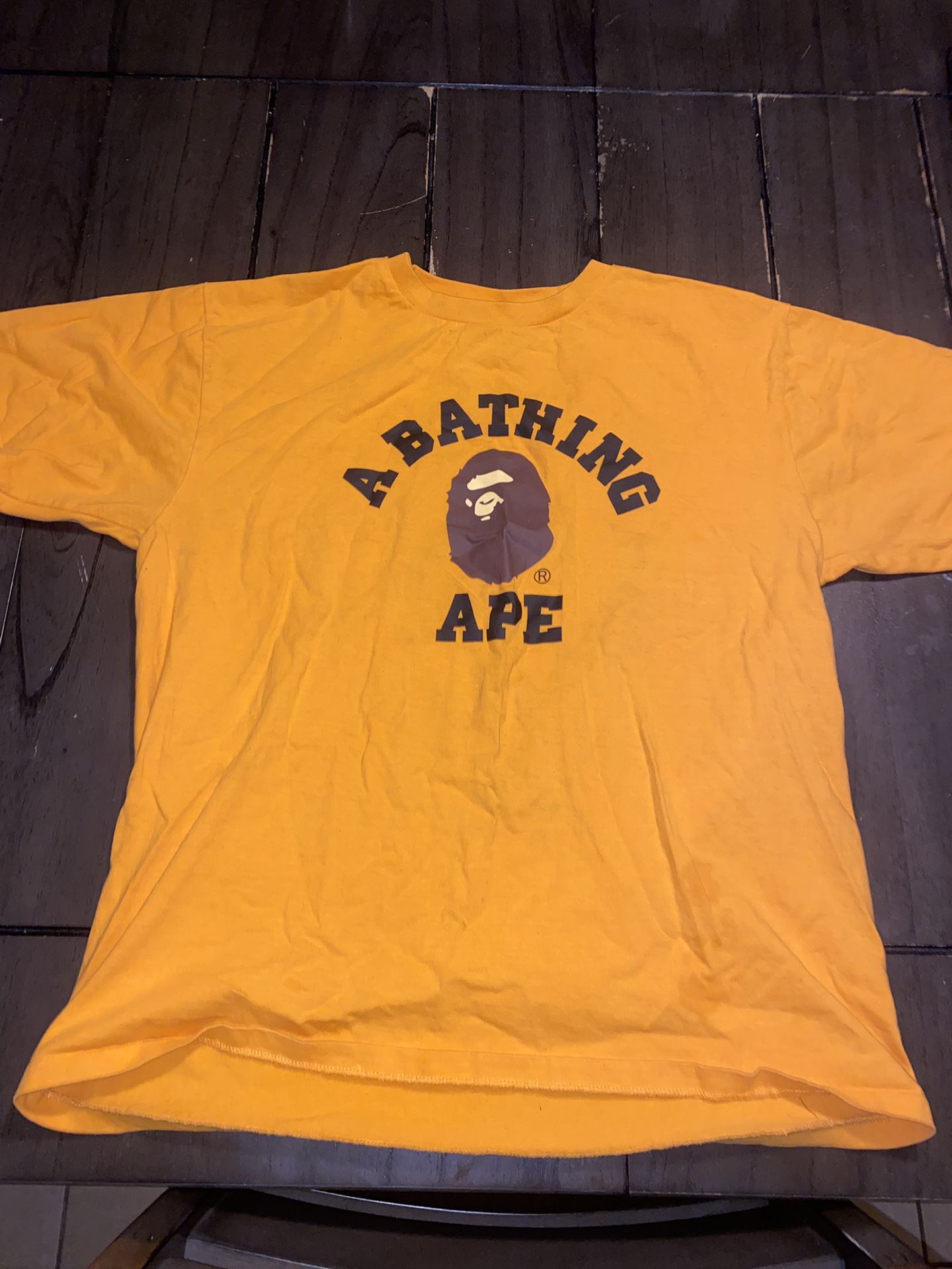 XL Orange Bape T-Shirt