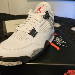 Jordan 4s  Cement White 8.5
