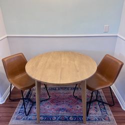 Mid-Century Round Extendable Dining Table (Seats 4) – Target