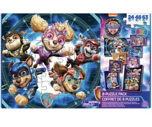 Paw Patrol 8 Jigsaw Puzzle Bundle In Storage Box
