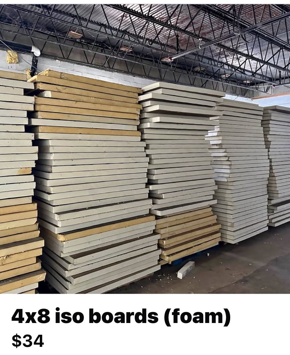 4x8 ISO Boards Foam