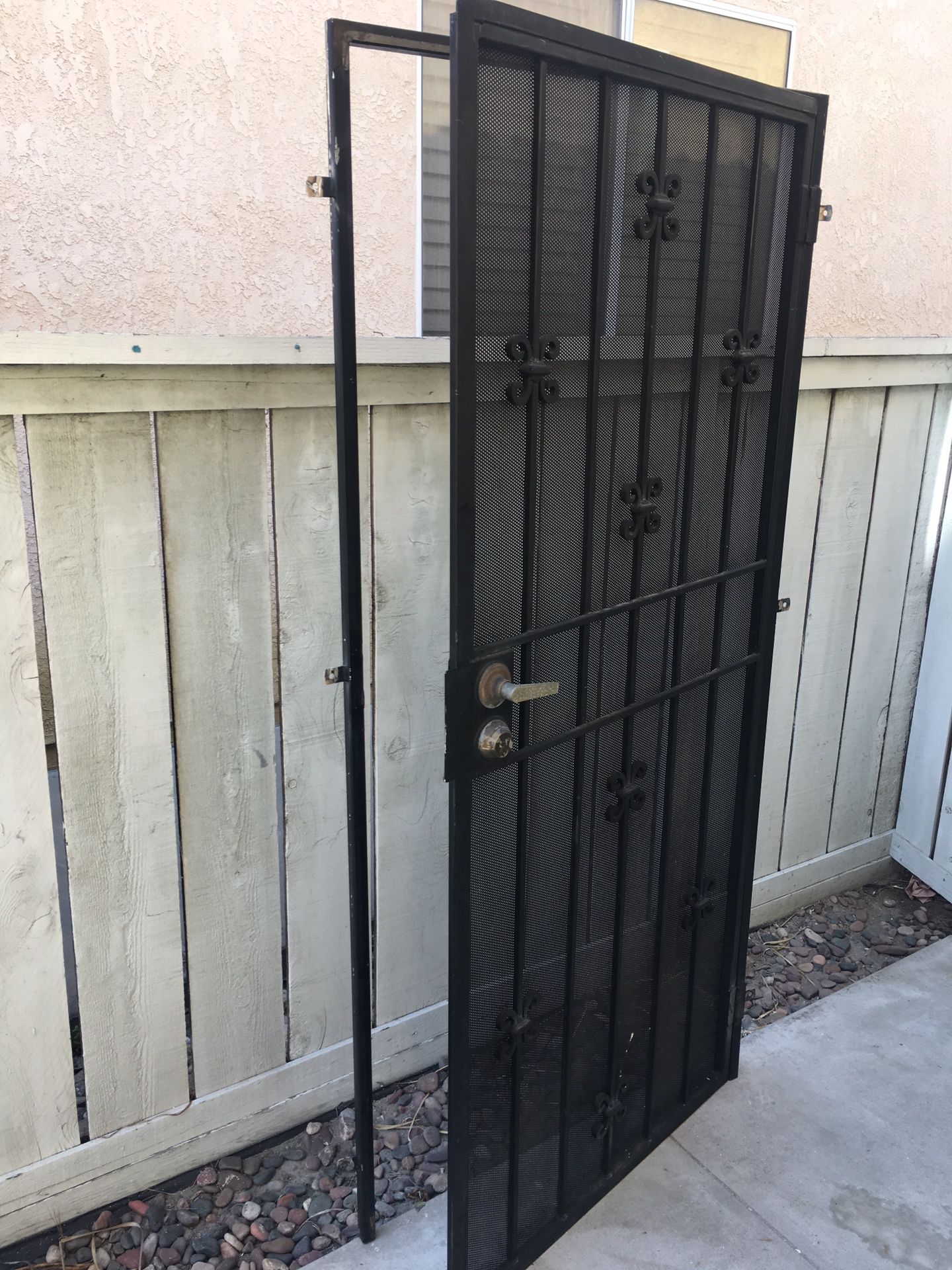 Security door with locks