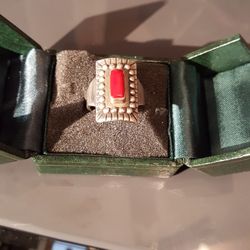 100% Authentic Sterling Silver Ring With The Inside Stone Made In Taxco Mexico Council To Give Box