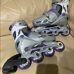 Rollerblades adjustable kids size 12-1, fit kids shoe size 12, 13, 1
