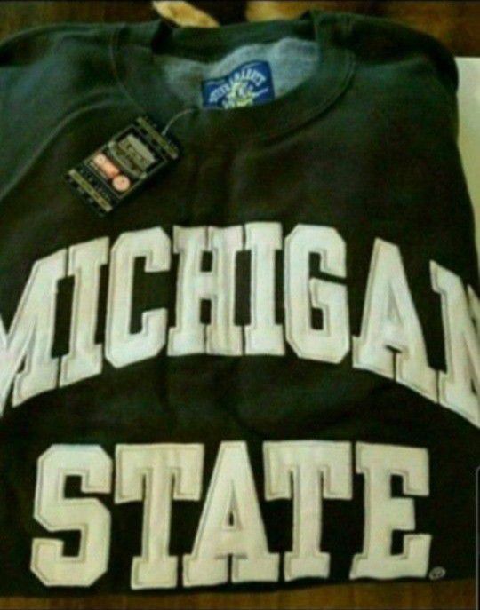 New MI Michigan State Sweatshirt - Size Large