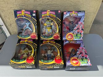 Vintage Mighty Morphin Power Rangers Evil Space Aliens Figures – 6 New in Box