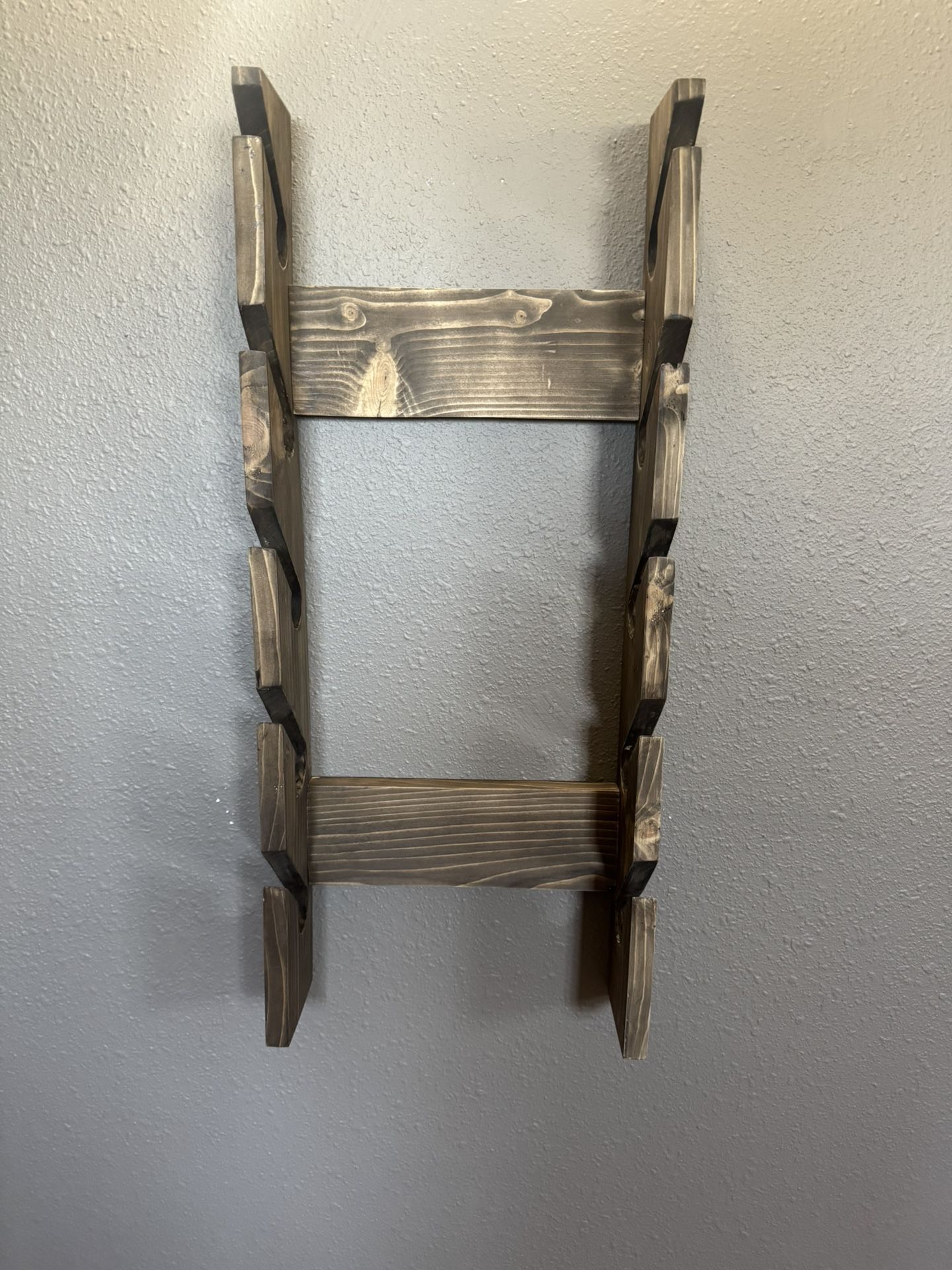 Espresso Stained Wood Hat Rack