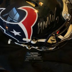 CJ Stroud Auto Houston Texans FULL Size Speed helmet