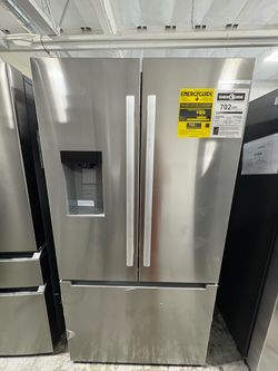 Stainless Steel French Door Refrigerator with Ice Dispenser
