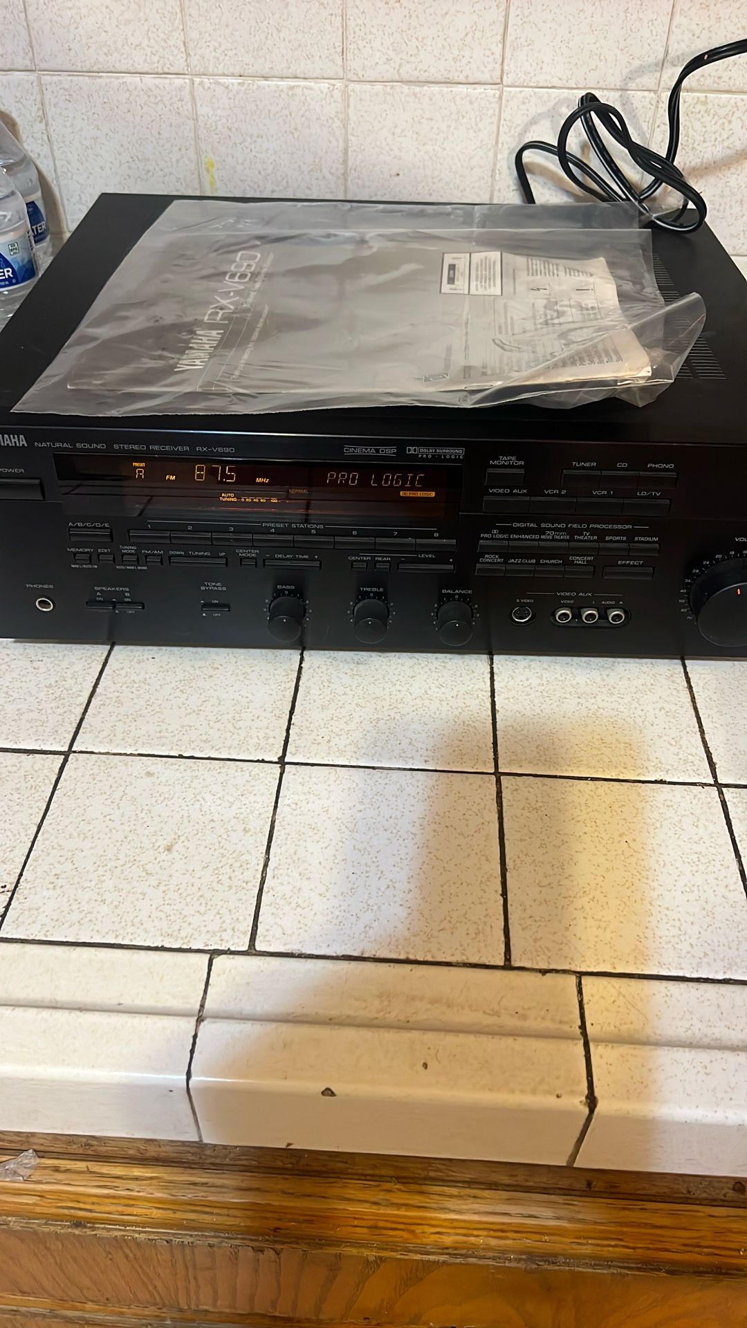 Yamaha Natural Sound Stereo Receiver RX-V690 No Remote