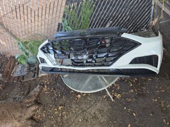 Complete Bumper Cover Upper Grille Set Fits 2020-2023 Hyundai Sonata