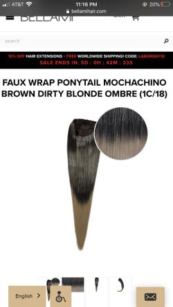Bellami faux ponytail