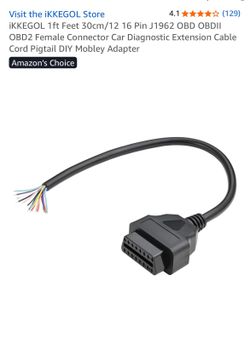 iKKEGOL Female Connector Car Diag. Extension Pigtail DIY Mobley Adapter Lot of 21 NEW  $80.   (21 avail)