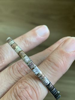 Three Tone Italy Sterling Silver Bracelet!