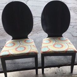 2 Wooden Chairs 