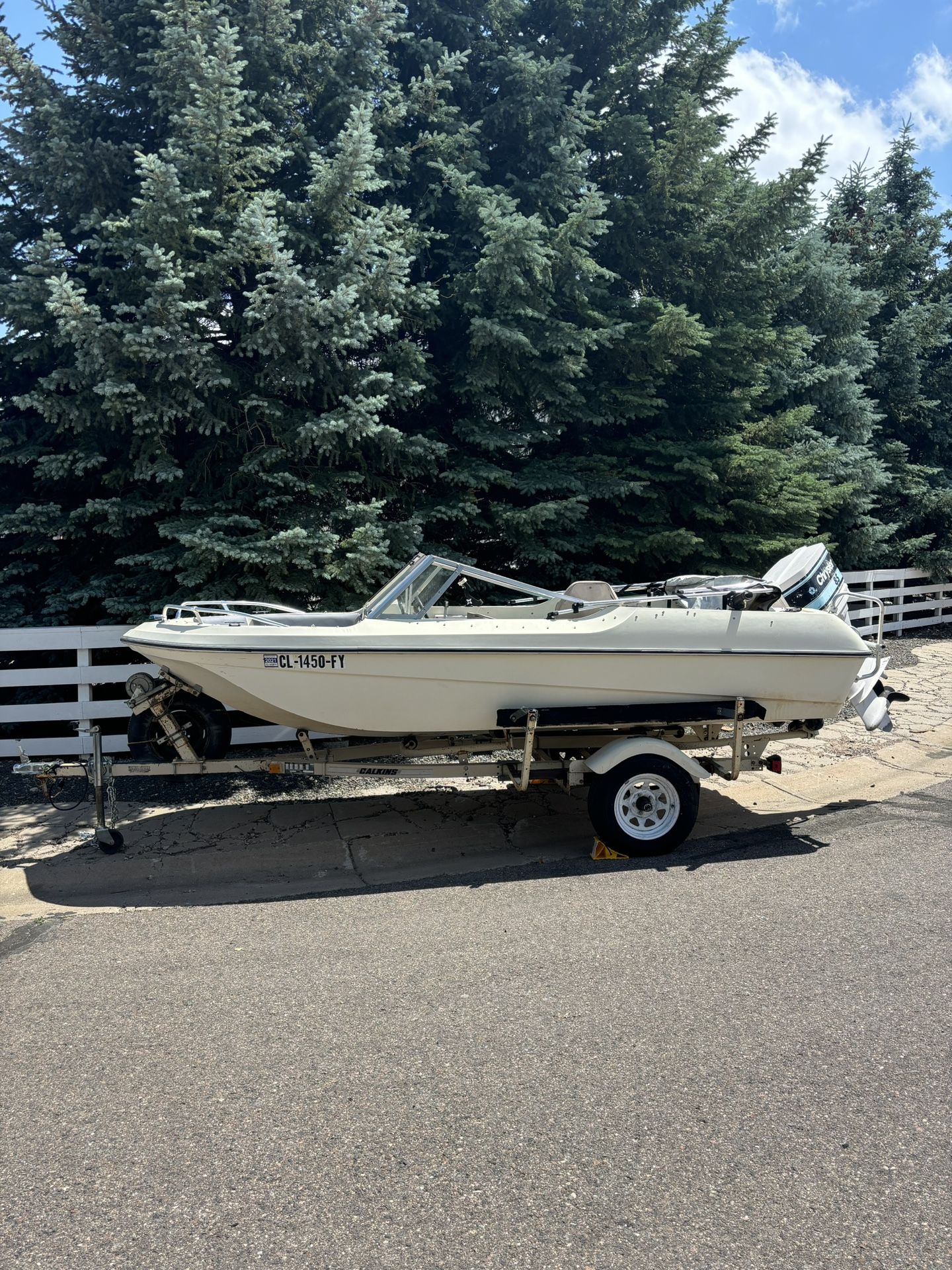 1981 StarCraft Outboard And Trailer