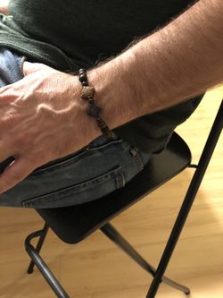 Bracelet with Lava Beads