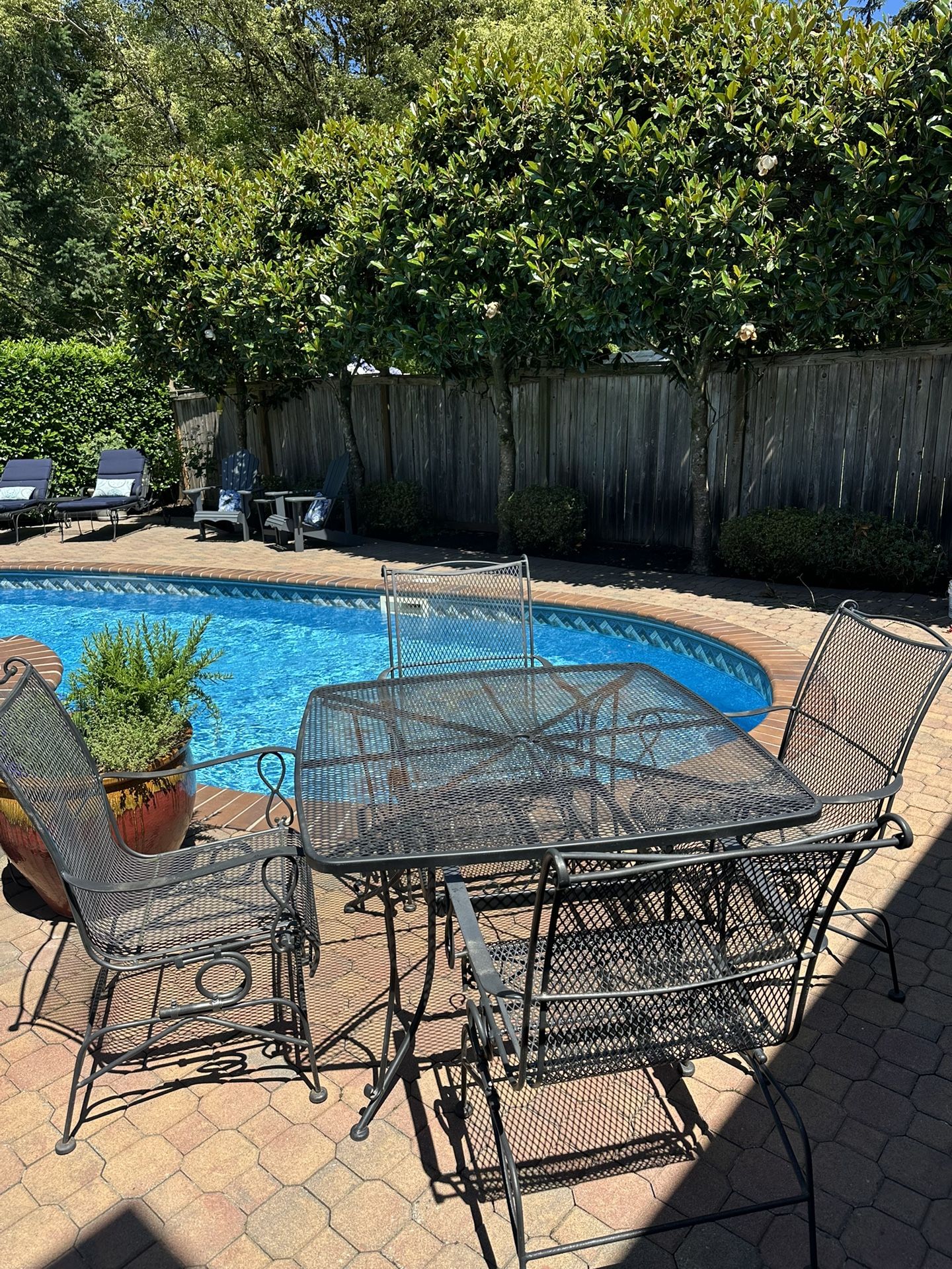 Iron Patio Furniture Set