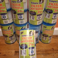 Box of 18 Aqua Swimming Pool Filter Cartridges Size 1D -SA-3779-  Brand New!