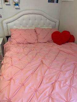 Queen Mattress, Frame, and Headboard