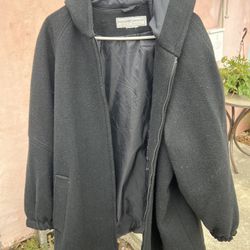 MAGGIE LAWRENCE vintage Mens Lined Coat Wool?