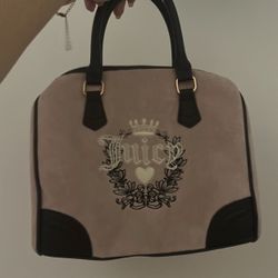 Brand New Rare Heritage Juicy Couture Bag With Mini Pouch In Pink Velour