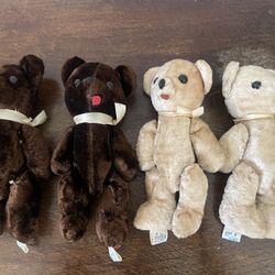 Vintage Dakin Jointed Teddy Bears 7"