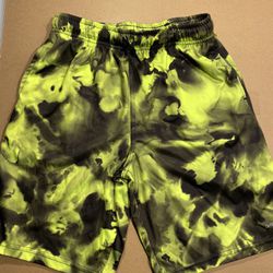 Lime Green & Black Boy Shorts
