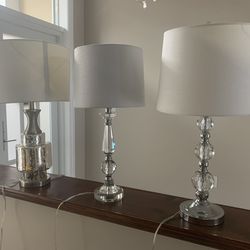 Three contemporary lamps $50 for all!!