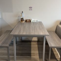Dining Table & Benches 