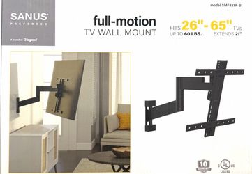 Sanus Full-Motion TV Wall Mount SMF421A-B1