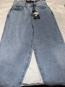 Light Denim Joggers - liquid venoms 90s style pants