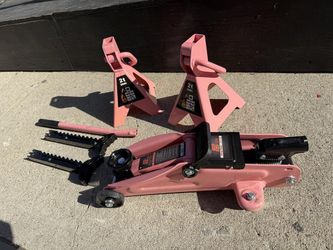 2 Ton Car Jack and Stands Kit 2T(4000 lbs) Capacity Low Profile Hydraulic Trolley Service/Floor Jack with 2 Ratchet Stands Combo for Home Garage Shop,